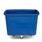 Toter 12 Cubic Feet 400 lbs. Capacity Heavy Duty Manual Cube Truck - Blue MMC12 - alternate 1